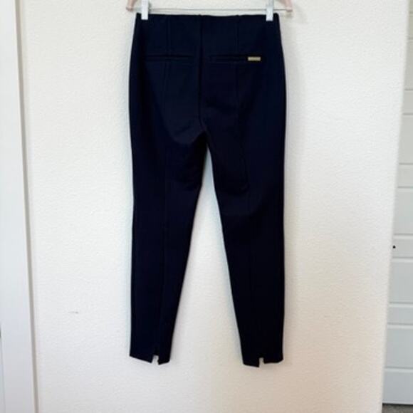 Lilly Pulitzer Travel Pant Skinny Ankle Navy Blue Ponte Stretch Medium Preppy - Picture 5 of 6